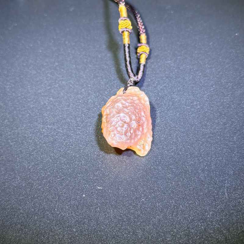 Himalayas Natural Fossil Agate Rare Stone Pendant