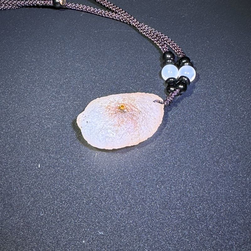 Himalayas Natural Thunder Egg Agate Rare Stone Pendant