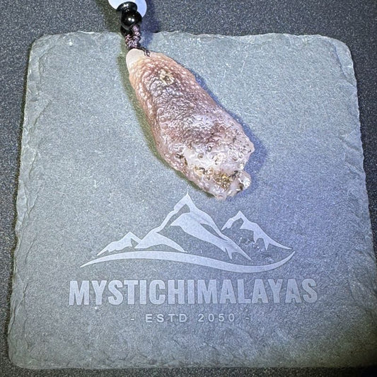 Himalayas Natural Mexican Agate Rare Stone Pendant