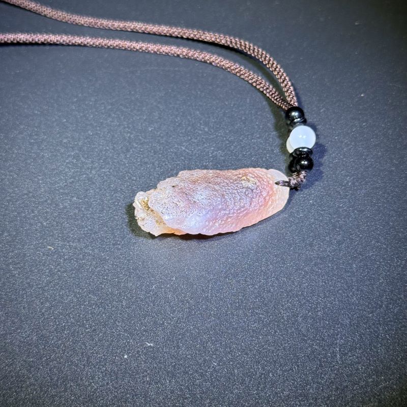 Himalayas Natural Mexican Agate Rare Stone Pendant