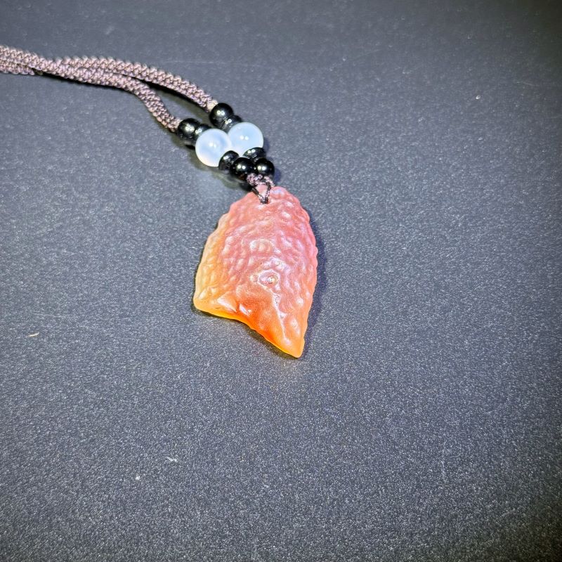 Himalayas Natural Fairburn Agate Rare Stone Pendant