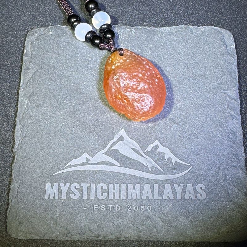 Himalayas Natural Sagenite Agate Rare Stone Pendant