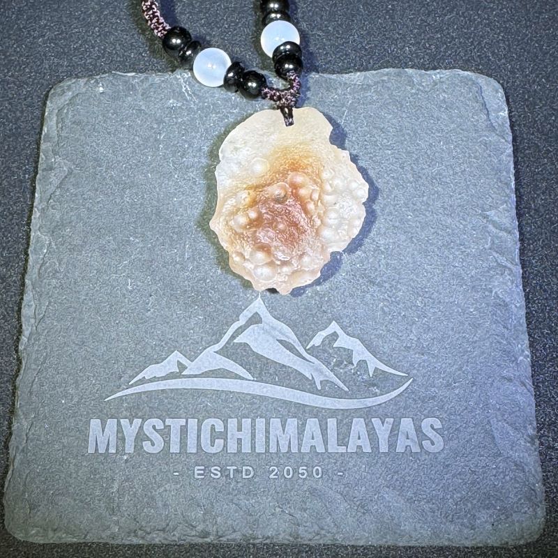 Himalayas Natural Crystal Agate Rare Stone Pendant