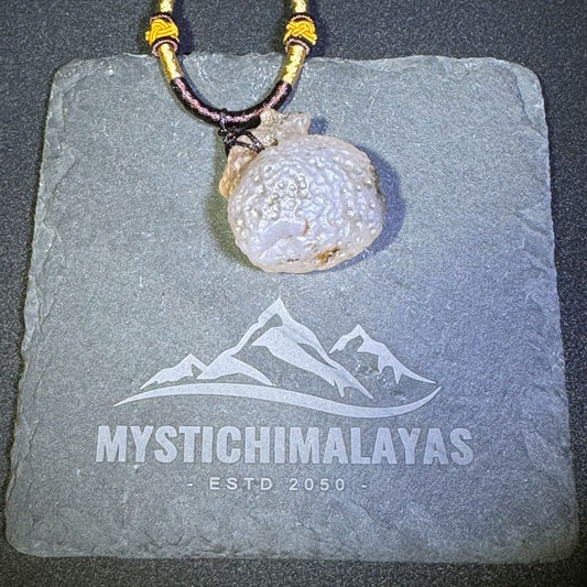 Himalayas Natural Cloud Agate Rare Stone Pendant