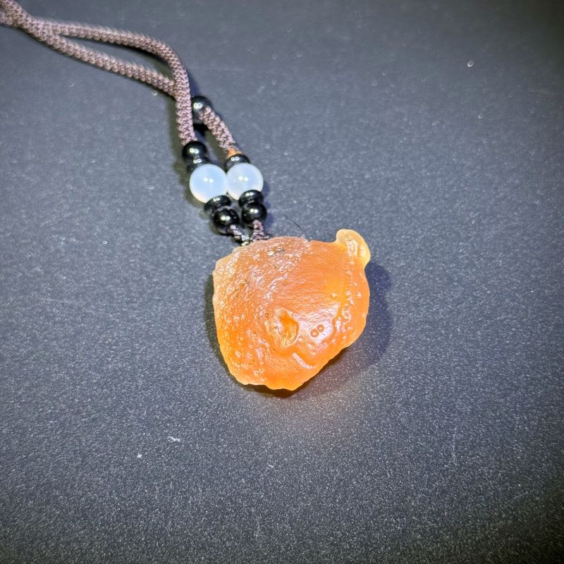 Himalayas Natural Desert Bloom Agate Rare Stone Pendant