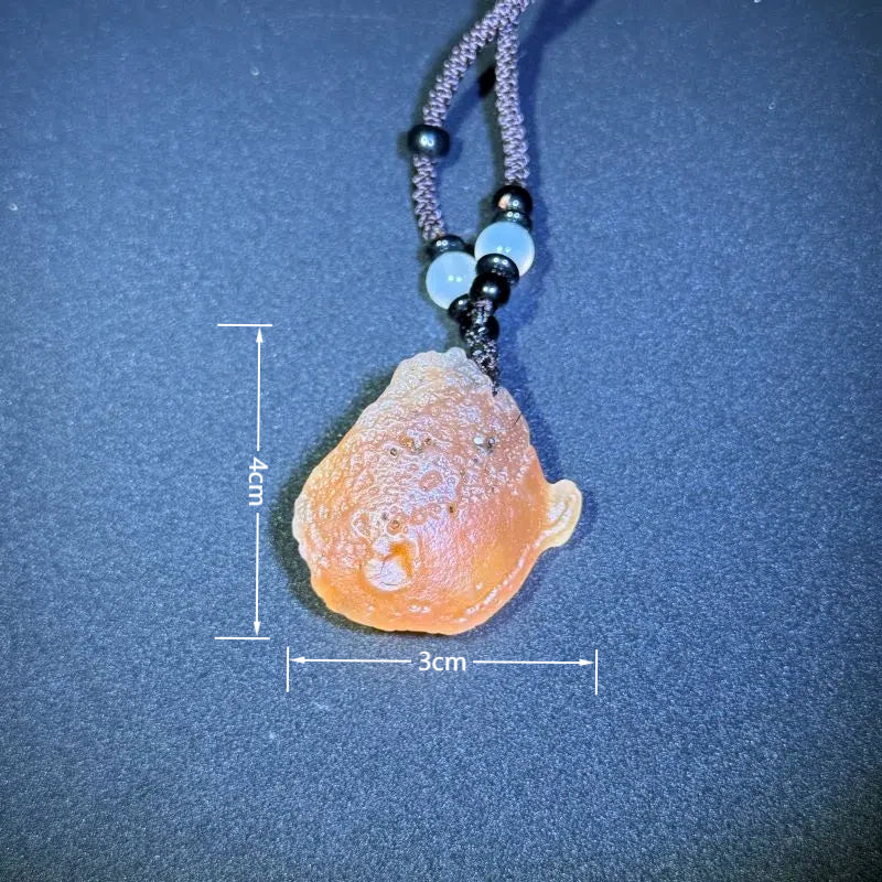 Himalayas Natural Desert Bloom Agate Rare Stone Pendant