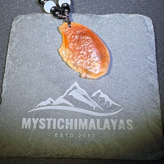 Himalayas Natural Fossilized Agate Rare Stone Pendant