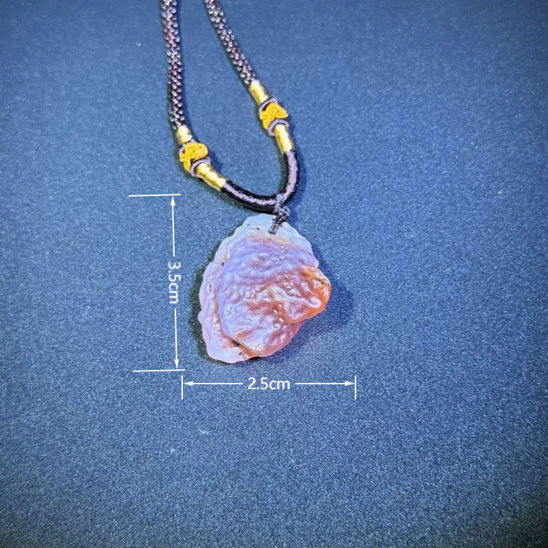 Himalayas Natural Thunderstone Agate Rare Stone Pendant